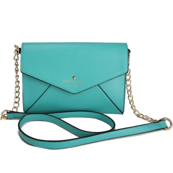 kate spade Handbags - Kate Spade Tiffany Blue Monday Crossbody/Clutch
